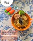 Cơm chiên rau củ sốt Singapore và Nem Cua Rán