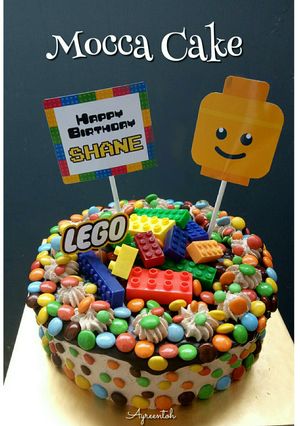 Foto resep Mocca Cake Lego theme