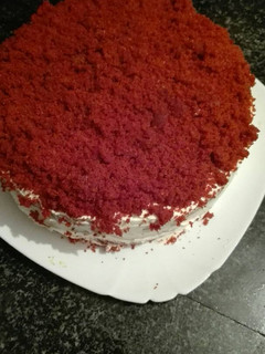 Una foto de Tarta de terciopelo rojo a mi manera