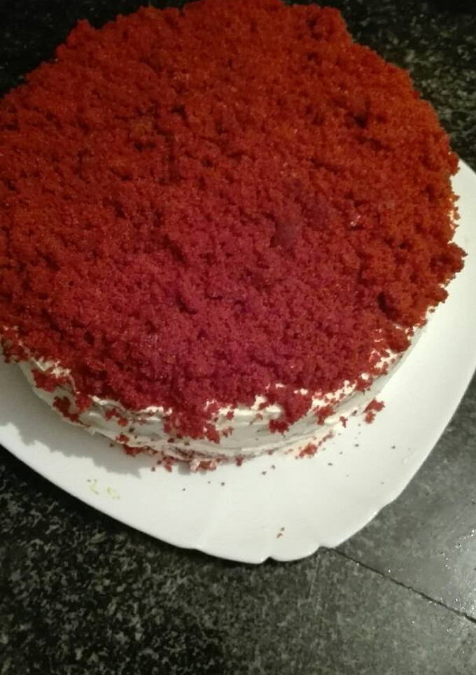 Una foto de Tarta de terciopelo rojo a mi manera