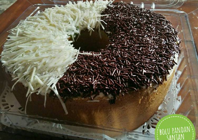Bolu pandan santan / sponge cake pandan