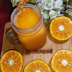 A picture of Fresh Orange Juice 🍊 🍊.