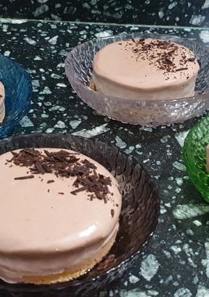 A picture of Cheese ice cream cake 🤩🤤.