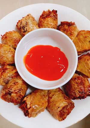 Hình của món Chả giò vỏ bằng tàu hủ ky.