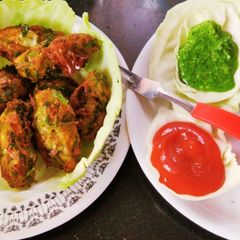 Fried crispy veggies ball A picture of Fried crispy veggies ball.