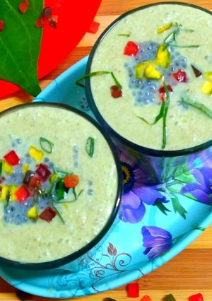 A picture of No sugar Coconut Betel Leaves refreshing Drink Milkshake.