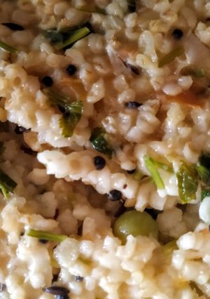 A picture of Dalia veg upma.