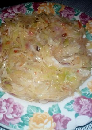 A picture of Satued cabbage#authorsmarathon.