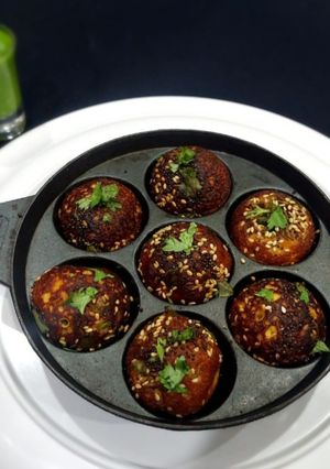 A picture of Leftover handvo batter Appe.