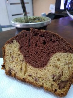 Una foto de Budín marmolado Apto celíacos
