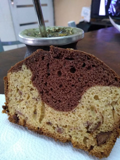 Una foto de Budín marmolado Apto celíacos
