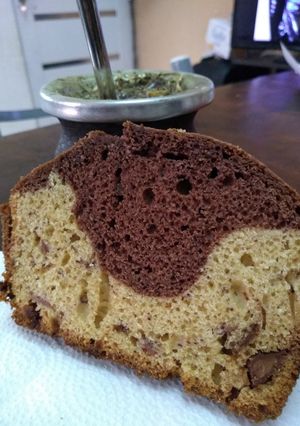 Una foto de Budín marmolado Apto celíacos