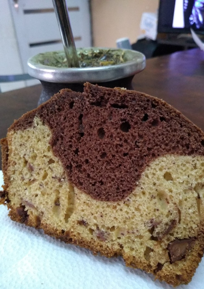 Una foto de Budín marmolado Apto celíacos
