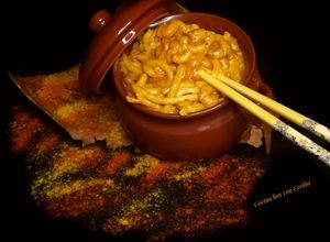 Foto principal de Fideos udon con curry de gambas