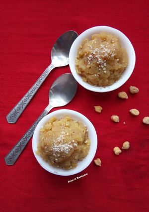 छोले का हलवा रेसिपी मुख्य फोटो
