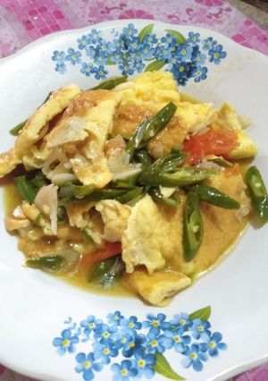 Foto resep Telur tumis cabe ijo