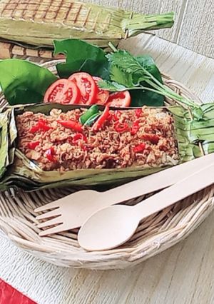 Foto resep Nasi Bakar Ayam Suwir