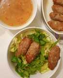 Bún nem nướng (thịt gà tây)