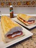Bocadillo de queso fresco, Tajín y jamón
