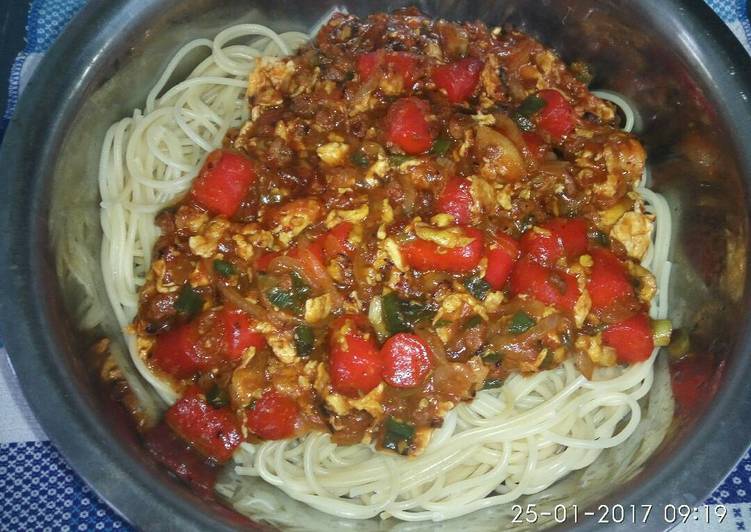  Resep  Spaghetti  sosis  bolognese  oleh Nissa Sholiha Cookpad