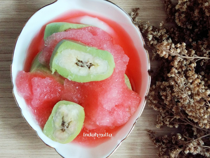 Wajib coba! Resep  memasak Es Pisang Ijo  nikmat