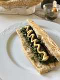 Choripan con chimichurri