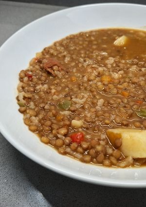 Una foto de Lentejas con chorizo