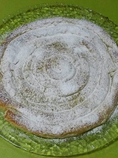 Una foto de Ensaimada rellena de cabello de ángel