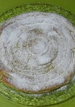 A picture of Puff Pastry Ensaimada with Pumpkin Jam Filling.