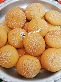 عکسی از دستور شیرینی هل و کنجدی