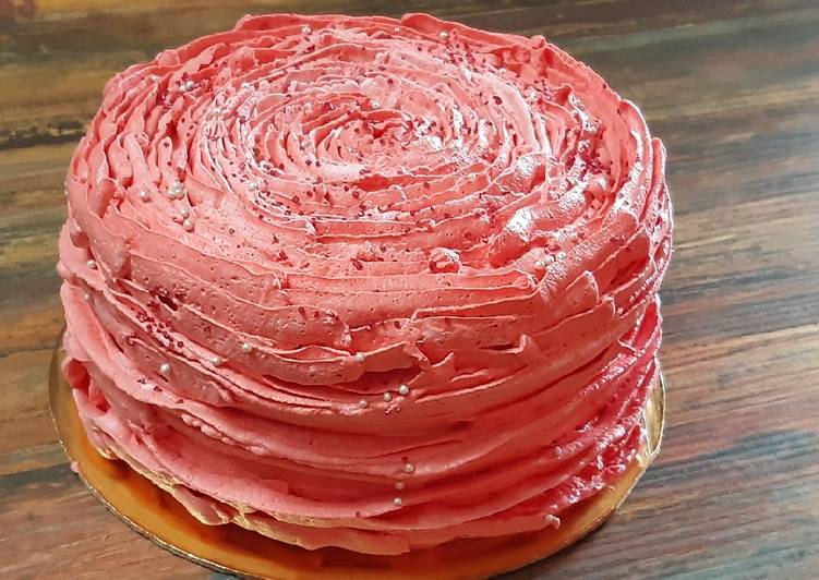 Rose Butterscotch Cake