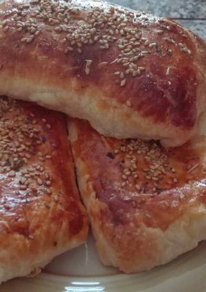 Una foto de Napolitanas de jamón york y queso