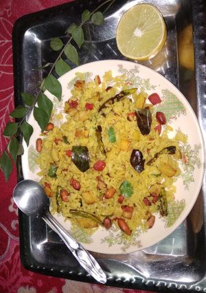 A picture of Chatpati pohe.