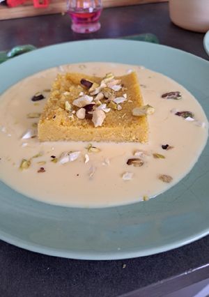 Une photo de Halwa indien