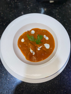 A picture of My spicy butter chicken recipe.