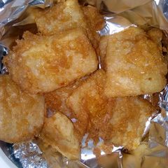 A picture of Fried yam with egg.