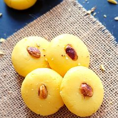 Instant kesar Peda With Milkpowder|Peda Recipe A picture of Instant kesar Peda With Milkpowder|Peda Recipe.