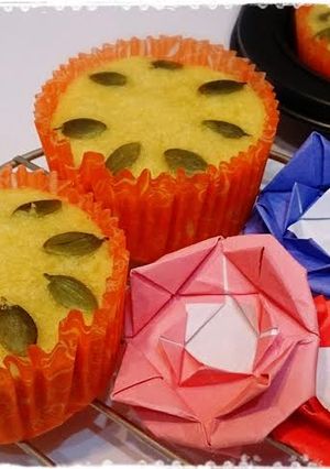 南瓜蒸糕 的食譜成品照片