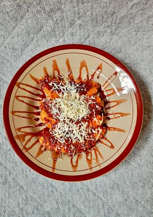 Foto resep Pisang Pasir Cokelat Keju Praktis