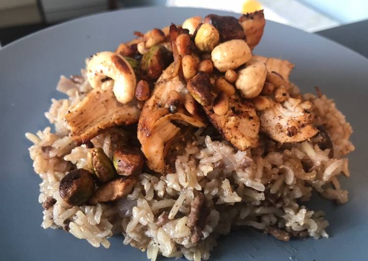 Simple Way to Make Favorite Riz ‘a djeij (Lebanese rice and chicken) رز ع دجاج