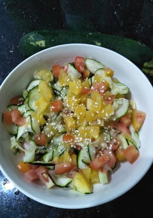 Foto resep Zukini Salad with Italian Dressing
