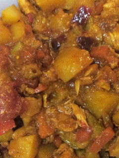 عکسی از دستور خوراک سبزیجات با مرغ