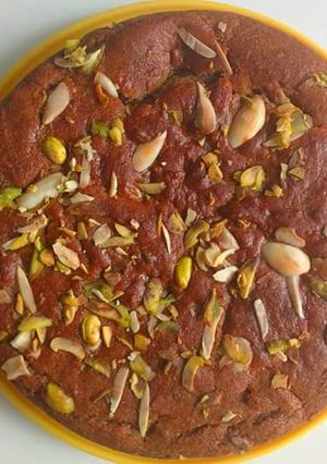A picture of Whole wheat dates cake.