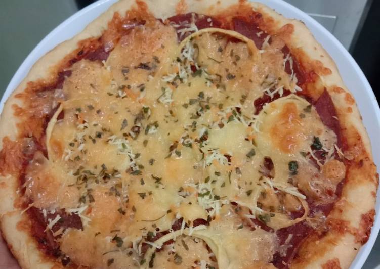 Resep Pizza tanpa Ulen / no Knead, mudah lezat, Bikin Ngiler