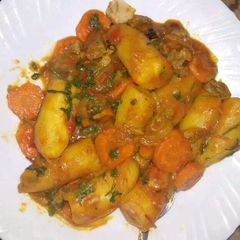 A picture of Tasty beef matoke.