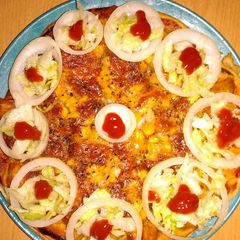 A picture of Pizza pasta.