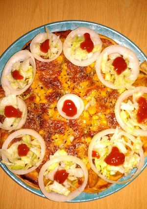 A picture of Pizza pasta.