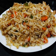 A picture of Chinese Veg Fried Rice.