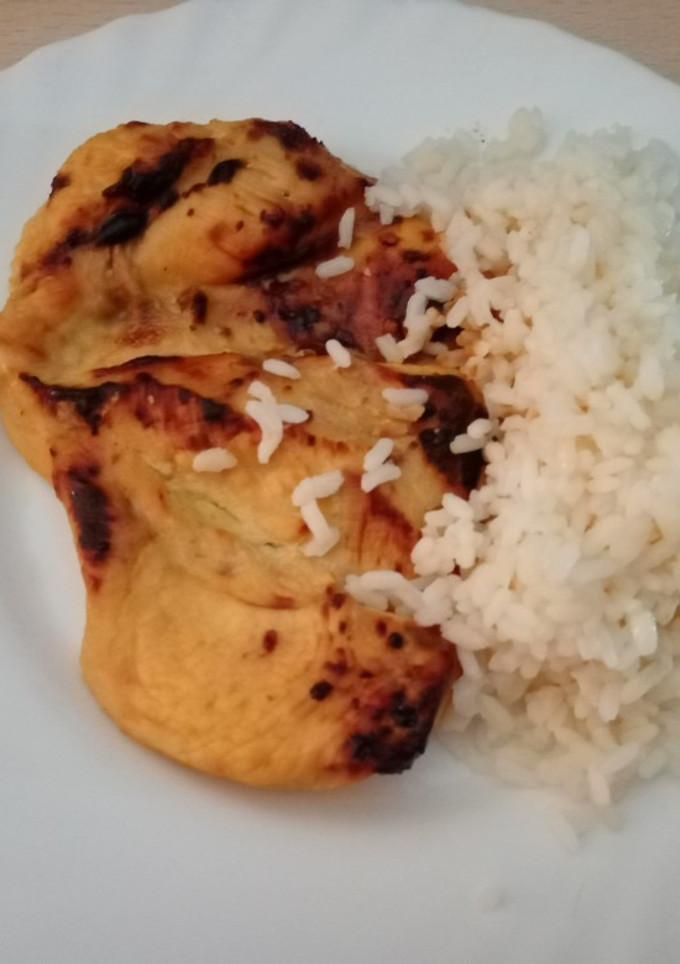 Una foto de Pollo honey o dulce