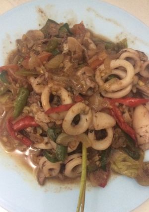 Foto resep Tumis cumi hime